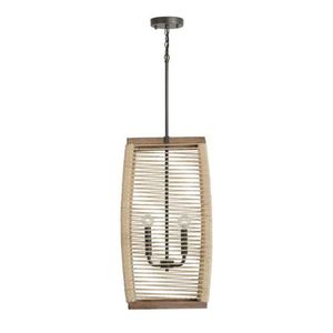 C540341YG Jacob Entrance / Foyer Pendant Light - Grey Wash / Iron Silk