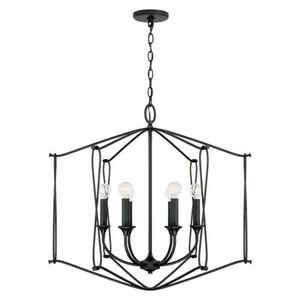 C541661BI Bentley Entrance / Foyer Pendant Light - Black Iron