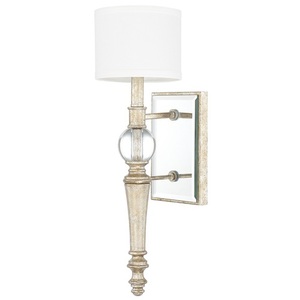 C611711GS654 Carlyle 1 Bulb Wall Sconce - Gilded Silver