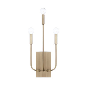 C621931AD Zander Multi Bulb Wall Sconce - Aged Brass