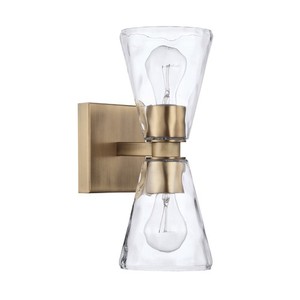 C627522AD456 Lyra Multi Bulb Wall Sconce - Aged Brass