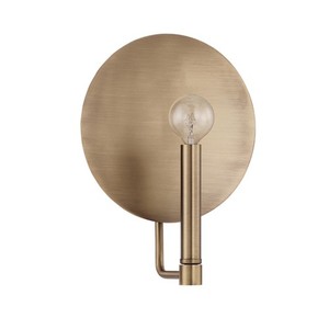 C627711AD Wells 1 Bulb Wall Sconce - Aged Brass