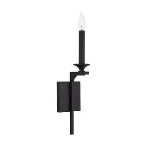 C637311BI Clint 1 Bulb Wall Sconce - Black Iron