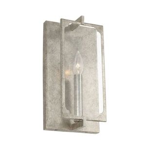 C643411AS Merrick 1 Bulb Wall Sconce - Antique Silver