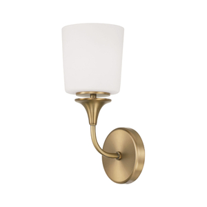 C648911AD541 Presley 1 Bulb Wall Sconce - Aged Brass