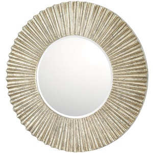 C717101MM Mirrors Round Mirror - Antique Silver