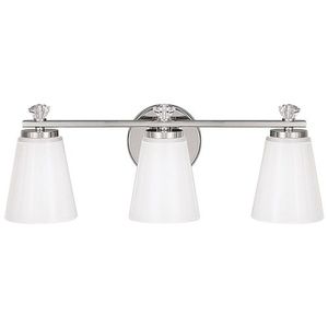 C8023PN127 Alisa 3 Bulb Bathroom Lighting - Polished Nickel