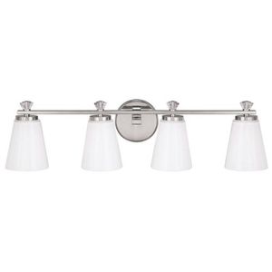 C8024PN127 Alisa 4 or More Bulb Bathroom Lighting - Polished Nickel