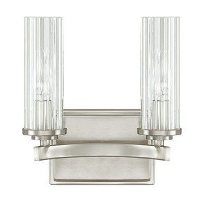 C8042BN150 Emery 2 Bulb Bathroom Lighting - Brushed Nickel