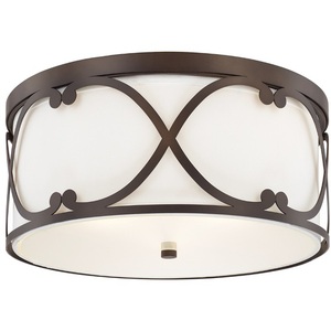 C8073BB Alexander Flush Mount Ceiling Light - Burnished Bronze