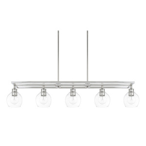 C821151PN426 Mid-Century Linear Pendant Pendant Light - Polished Nickel