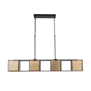 C830941AB Paxton Linear Pendant Pendant Light - Aged Brass / Black