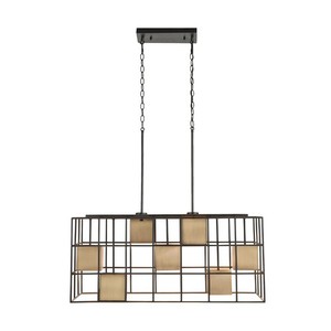 C830971AB Paxton Linear Pendant Pendant Light - Aged Brass / Black