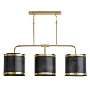 C835631GB Barrow Linear Pendant Pendant Light - Galvanized Black / True Brass