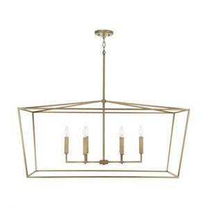 C837661AD Thea Linear Pendant Pendant Light - Aged Brass