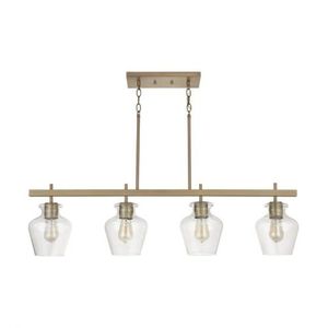 C838141AD489 Danes Linear Pendant Pendant Light - Aged Brass