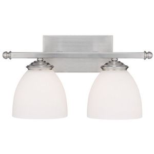 C8402MN202 Chapman 2 Bulb Bathroom Lighting - Matte Nickel