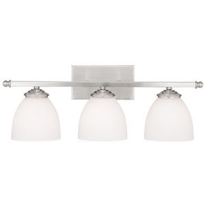 C8403MN202 Chapman 3 Bulb Bathroom Lighting - Matte Nickel