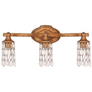 C8523AGCR Blakely 3 Bulb Bathroom Lighting - Antique Gold