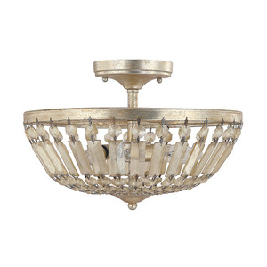 C9173WG Fifth Avenue Semi Flush Mount Ceiling Light - Winter Gold