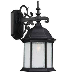 C9833BK Main Street Entrance Outdoor Wall Light - Black