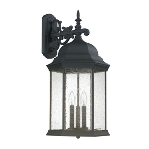 C9838BK Main Street Entrance Outdoor Wall Light - Black