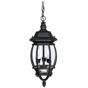 C9864BK French Country Hanging Hanging Lantern - Black