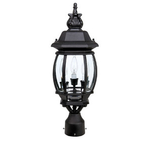 C9865BK French Country Post Light Post Lights - Black