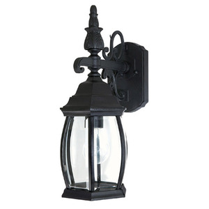 C9866BK French Country Entrance Outdoor Wall Light - Black