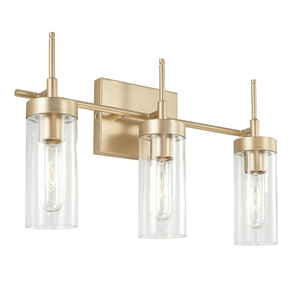 CAA1015SF Riley 3 Bulb Bathroom Lighting - Soft Gold