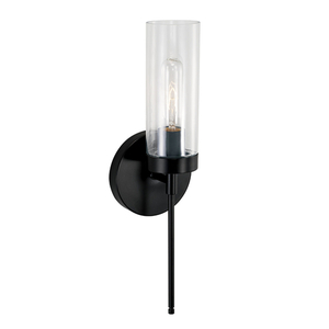 CAA1016MB Riley 1 Bulb Wall Sconce - Matte Black