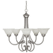 Capital Lighting C3226MN220 Matte Nickel Mid Sized Chandelier