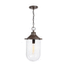 Capital Lighting C330811MI Mineral Brown Down Light Pendant