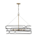 Capital Lighting C332162AB Aged Brass / Black Linear Pendant