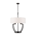 Capital Lighting C333042MB Matte Black Up Light Pendant