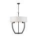 Capital Lighting C333061MB Matte Black Up Light Pendant