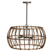 Capital Lighting C335742BY Blazed Rattan / Nordic Grey Entrance / Foyer Pendant