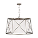 Capital Lighting C338661FZ Buffed Bronze Drum Pendant