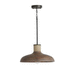 Capital Lighting C340312YG Grey Wash / Iron Silk Down Light Pendant