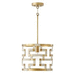 Capital Lighting C341011NL Bleached Natural Jute / Patinaed Brass Entrance / Foyer Pendant