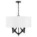 Capital Lighting C342341MB Matte Black Drum Pendant