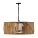 Capital Lighting C344664WK Light Wood and Matte Black Down Light Pendant