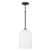 Capital Lighting C348811MB Matte Black Down Light Pendant