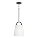 Capital Lighting C349411MB Matte Black Down Light Pendant