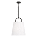 Capital Lighting C349412MB Matte Black Down Light Pendant