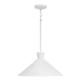 Capital Lighting C350312XW Textured White Down Light Pendant