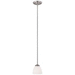 Capital Lighting C3941MN202 Matte Nickel Mini Pendant