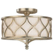 Capital Lighting C4003WG487 Winter Gold Semi Flush Mount Ceiling Light