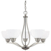 Capital Lighting C4035BN212 Brushed Nickel Mid Sized Chandelier