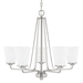 Capital Lighting C414151BN331 Brushed Nickel Mid Sized Chandelier